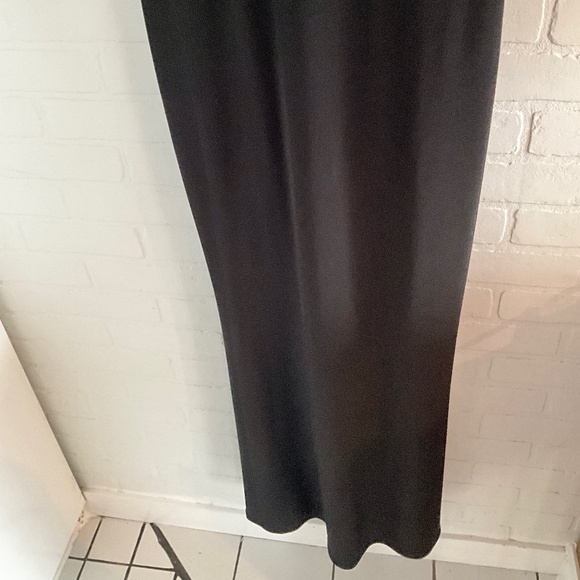 Mystic L.A. Sexy Gown One shoulder Lace Maxi Black dress Size L - Picture 13 of 16